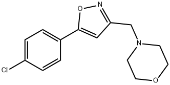 4-([5-(4-CHLOROPHENYL)-3-ISOXAZOLYL]METHYL)MORPHOLINE 结构式