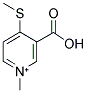 3-CARBOXY-1-METHYL-4-(METHYLSULFANYL)PYRIDINIUM 结构式