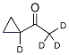 CYCLOPROPYL-1-D1 METHYL-D3 KETONE 结构式