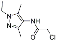 2-CHLORO-N-(1-ETHYL-3,5-DIMETHYL-1H-PYRAZOL-4-YL)-ACETAMIDE 结构式