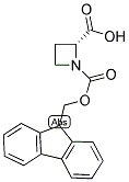 (R)-N-FMOC-AZETIDINE-2-CARBOXYLIC ACID 结构式