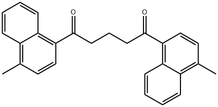 1,5-BIS(4-METHYL-NAPHTHALENE-1-YL)-PENTANE-1,5-DIONE 结构式