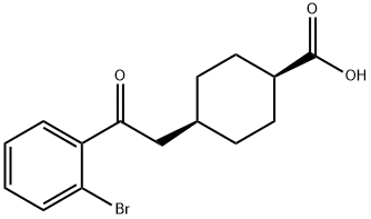 CIS-4-[2-(2-BROMOPHENYL)-2-OXOETHYL]CYCLOHEXANE-1-CARBOXYLIC ACID 结构式