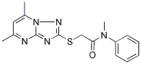2-[(5,7-DIMETHYL[1,2,4]TRIAZOLO[1,5-A]PYRIMIDIN-2-YL)SULFANYL]-N-METHYL-N-PHENYLACETAMIDE 结构式