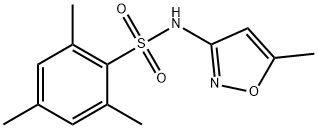 (5-METHYLISOXAZOL-3-YL)((2,4,6-TRIMETHYLPHENYL)SULFONYL)AMINE 结构式