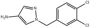 1-(3,4-二氯苄基)-1H-吡唑-4-胺 结构式