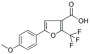 5-(4-METHOXYPHENYL)-2-(TRIFLUOROMETHYL)FURAN-3-CARBOXYLIC ACID 结构式