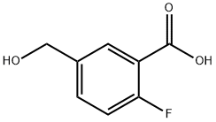2-氟-5-(羟基甲基)苯甲酸 结构式
