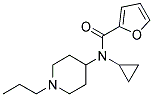 N-CYCLOPROPYL-N-(1-PROPYLPIPERIDIN-4-YL)FURAN-2-CARBOXAMIDE 结构式