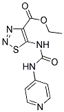 Ethyl 5-{[(pyridin-4-ylamino)carbonyl]amino}-1,2,3-thiadiazole-4-carboxylate 结构式