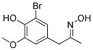 5-BROMO-4-HYDROXY-3-METHOXYPHENYLACETONE OXIME 结构式