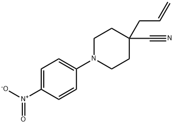 4-ALLYL-1-(4-NITROPHENYL)-4-PIPERIDINECARBONITRILE 结构式