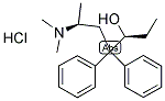 (-)-ALPHA-METHADOL HYDROCHLORIDE 结构式