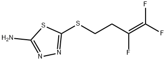 2-AMINO-5-(3,4,4-TRIFLUOROBUT-3-EN-1-YLTHIO)-1,3,4-THIADIAZOLE 结构式