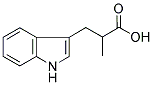 2-甲基-3-(3-吲哚基)丙酸 结构式