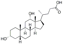 4-(3,12-DIHYDROXY-10,13-DIMETHYL-HEXADECAHYDRO-CYCLOPENTA[A]PHENANTHREN-17-YL)-PENTANOIC ACID 结构式