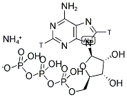 [2,8-3H]ADENOSINE 5'-TRIPHOSPHATE, AMMONIUM SALT 结构式