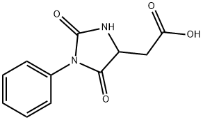 (2,5-DIOXO-1-PHENYL-IMIDAZOLIDIN-4-YL)-ACETIC ACID 结构式