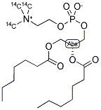 1,2-DIHEPTANOYL-SN-GLYCERO-3-PHOSPHOCHOLINE [METHYL-14C] 结构式