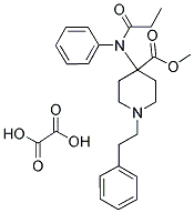 4-PIPERIDINECARBOXYLIC ACID, 4-[(1-OXOPROPYL)PHENYLAMINO]-1-(2-PHENYLETHYL), METHYL ESTER ETHANEDIOATE 结构式