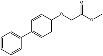 2-(4-苯基苯氧基)乙酸甲酯 结构式