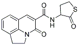 1,2-DIHYDRO-N-(4,5-DIHYDRO-2(3H)-THIOPHENON-3-YL)-4-OXO-PYRROLO[3,2,1-IJ]QUINOLINE-5-CARBOXAMIDE 结构式