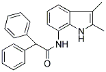 N-(2,3-DIMETHYL-(1H)-INDOL-7-YL)-2,2-DIPHENYLACETAMIDE 结构式