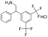 2-[3,5-BIS(TRIFLUOROMETHYL)PHENYL]-2-PHENYLETHYLAMINE HYDROCHLORIDE 结构式