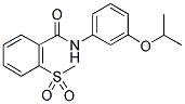 N-(3-ISOPROPOXYPHENYL)-2-(METHYLSULPHONYL)BENZAMIDE 结构式