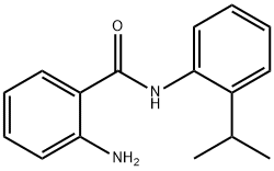 苯甲酰胺,2-氨基-N-[2-(1-甲基乙基)苯基]- 结构式