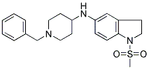 N-(1-BENZYLPIPERIDIN-4-YL)-2,3-DIHYDRO-1-(METHYLSULPHONYL)-(1H)-INDOL-5-AMINE 结构式