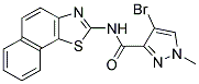 4-Bromo-1-methyl-N-naphtho[2,1-d][1,3]thiazol-2-yl-1H-pyrazole-3-carboxamide 结构式