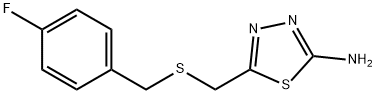 5-{[(4-氟苄基)硫代]甲基}-1,3,4-噻二唑-2-胺 结构式