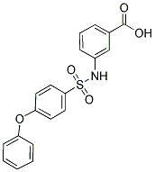3-(4-Phenoxyphenylsulfonamido)benzoic acid 结构式