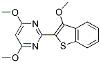 4,6-DIMETHOXY-2-[3-METHOXYBENZOTHIOPHEN-2-YL]PYRIMIDINE 结构式