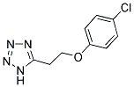 5-[2-(4-CHLOROPHENOXY)ETHYL]-1H-TETRAAZOLE 结构式