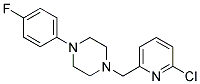 1-[(6-CHLOROPYRIDIN-2-YL)METHYL]-4-(4-FLUOROPHENYL)PIPERAZINE 结构式