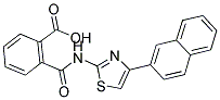 2-(([4-(2-NAPHTHYL)-1,3-THIAZOL-2-YL]AMINO)CARBONYL)BENZOIC ACID 结构式