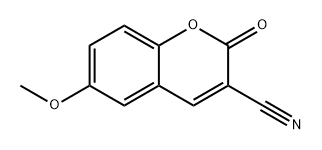 6-甲氧基-2-氧代-2H-色烯-3-腈 结构式