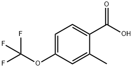 2-甲基-4-(三氟甲氧基)苯甲酸 结构式