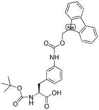 BOC-L-PHE(3-NH-FMOC) 结构式