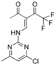 3-([(4-CHLORO-6-METHYLPYRIMIDIN-2-YL)AMINO]METHYLENE)-1,1,1-TRIFLUOROPENTANE-2,4-DIONE 结构式