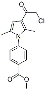 4-[3-(2-CHLORO-ACETYL)-2,5-DIMETHYL-PYRROL-1-YL]-BENZOIC ACID METHYL ESTER 结构式