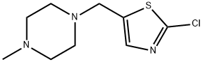 1-[(2-CHLORO-1,3-THIAZOL-5-YL)METHYL]-4-METHYLPIPERAZINE 结构式