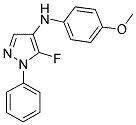 5-FLUORO-4-[N-(4-METHOXYPHENYL)AMIDO]-1-PHENYLPYRAZOLE 结构式