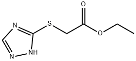 Ethyl 2-(1H-1,2,4-triazol-3-ylsulfanyl)acetate 结构式