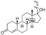 NORETHINDRONE (ETHYNYL-13C2) 结构式