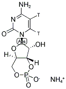 CYTIDINE 3',5'-CYCLIC PHOSPHATE, AMMONIUM SALT, [5,6-3H]- 结构式