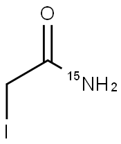 2-碘乙酰胺-15N 结构式