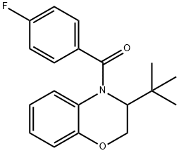 [3-(TERT-BUTYL)-2,3-DIHYDRO-4H-1,4-BENZOXAZIN-4-YL](4-FLUOROPHENYL)METHANONE 结构式